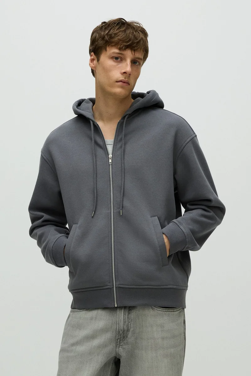 H&M Relaxed Fit Zip-through hoodie