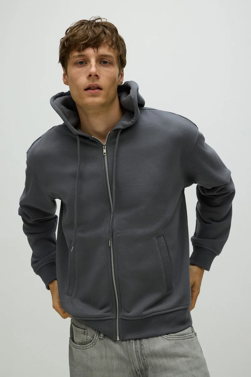 H&M Relaxed Fit Zip-through hoodie