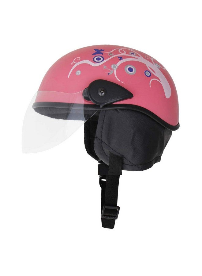 سايج سكوير خوذة نصفية متعددة الأغراض من Sage Square للرجال والنساء (متوسطة الحجم، تصميم ملصق وردي لامع 2) (غير آلية) - Image 4