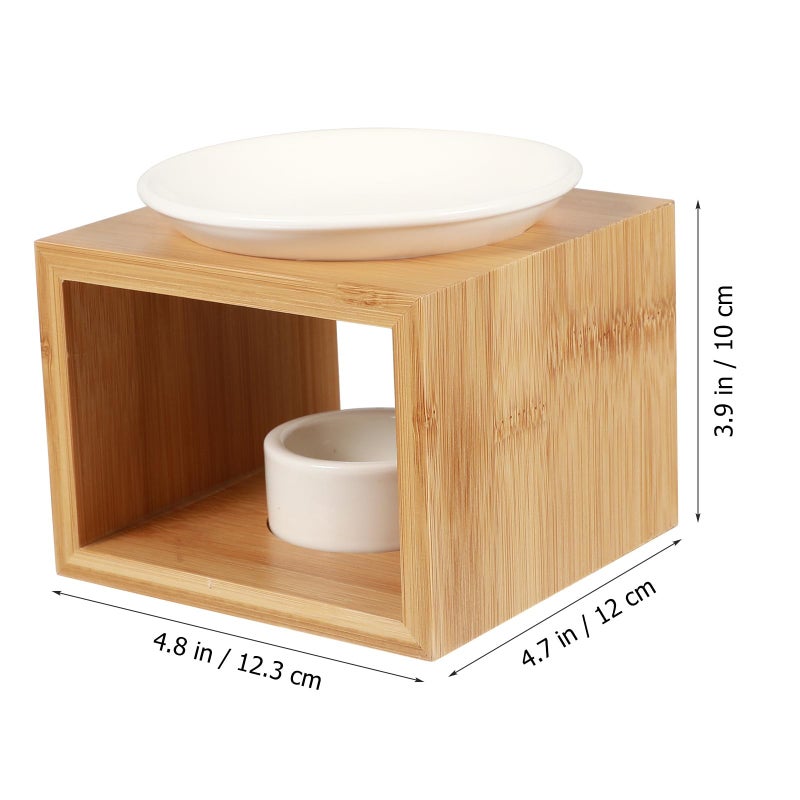 Ceramic Incense Burner Aroma Therapy Essential Oil Holder White Home Fragrance Relaxation - Image 3