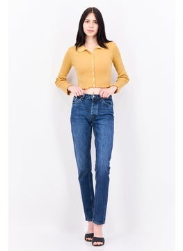 GANT Women Regular Fit Washed Stretchable Jeans, Blue  - Image 4