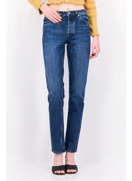 GANT Women Regular Fit Washed Stretchable Jeans, Blue  - Image 1