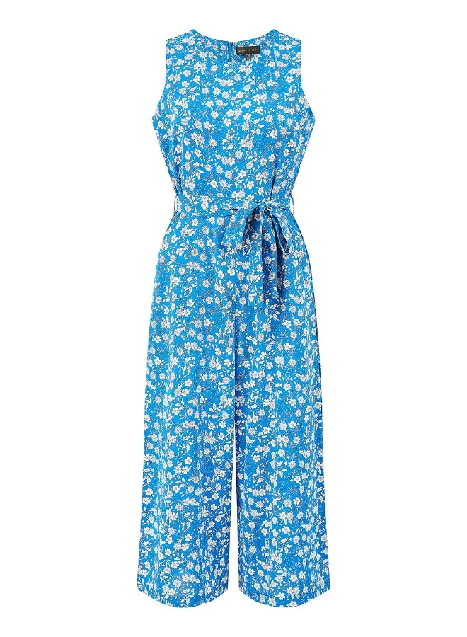 MELA LONDON Ditsy Print Culotte Jumpsuit