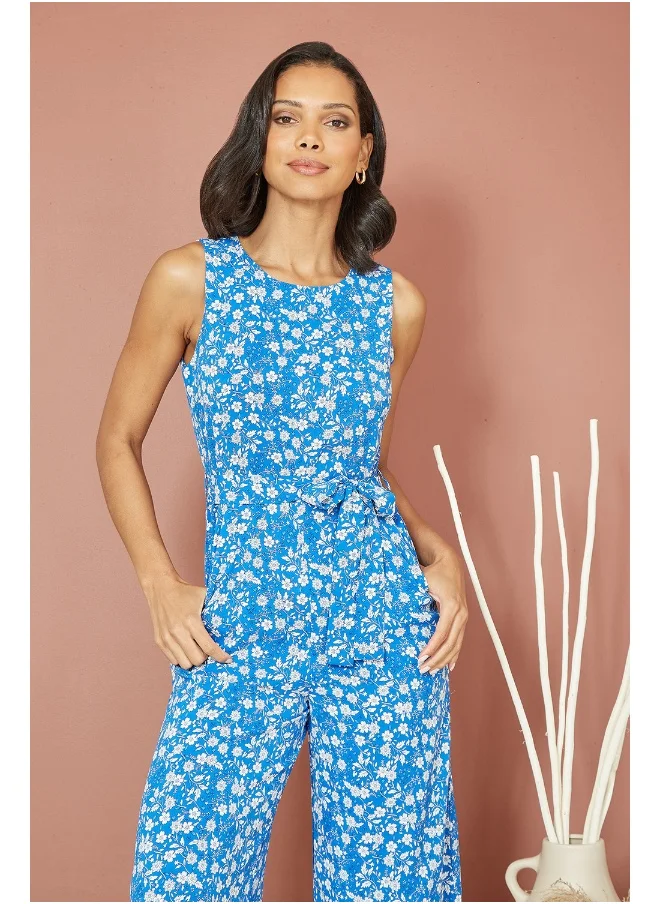 ميلا لندن Ditsy Print Culotte Jumpsuit