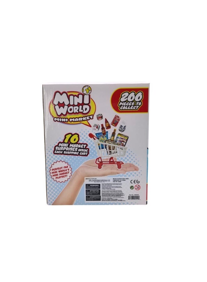 Power Joy Mini World Mini Mart Collectible Mini Toys in Shopping Cart, Assorted 1 Piece (Style & Color May Vary) Each Sold Separately - Image 3