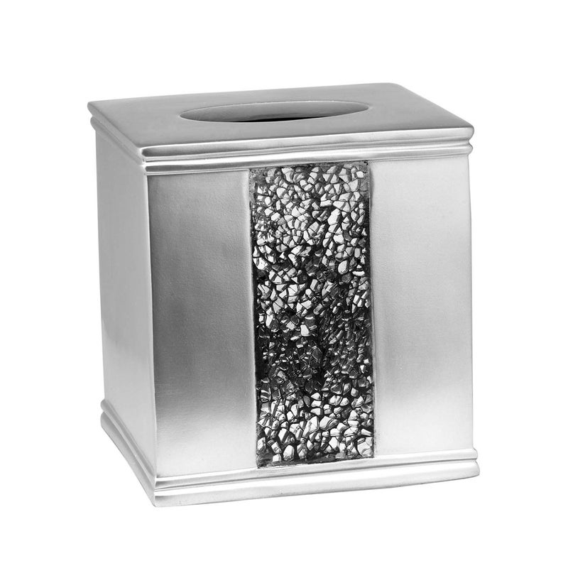Popular Bath Silver Sinatra Tissue Box - Image 1