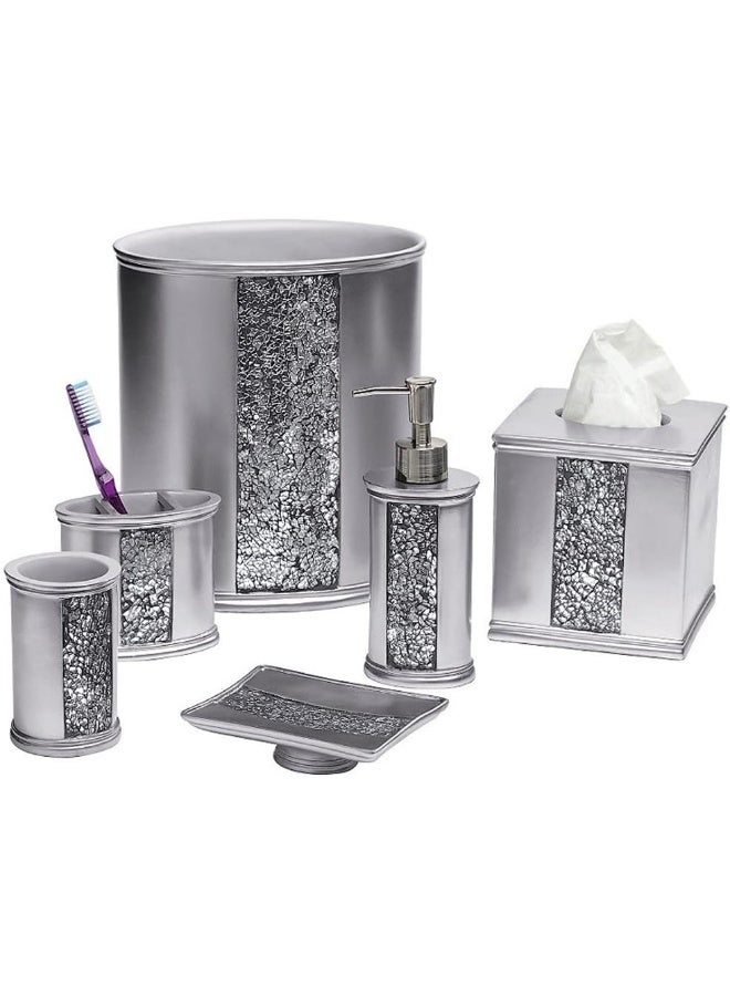 Popular Bath Silver Sinatra Tissue Box - Image 3