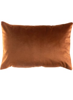 Cango Home Dark Orange Velvet (Babyface) Double Sided Throw Pillow Cover  - Image 4
