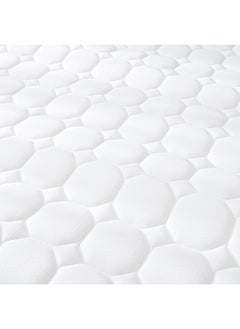 DANUBE HOME Natural Memory Foam With Pocket Spring Mattress Medium Firm Feel King Mattress Spine Balance For Pressure Relief 26 cm Thickness White Size L200xW180Cm  - Image 4