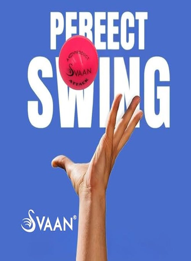 كرة سفان الهوائية | كرة كريكيت | كرة هوائية من مادة PVC | كرة تدريب بلاستيكية متينة فائقة القوة 105 جرام لجميع الفئات العمرية للتدريب والمباريات الداخلية والخارجية للكريكيت | مقاومة للماء تدوم طويلاً | عبوة من 6 كرات | - Image 4