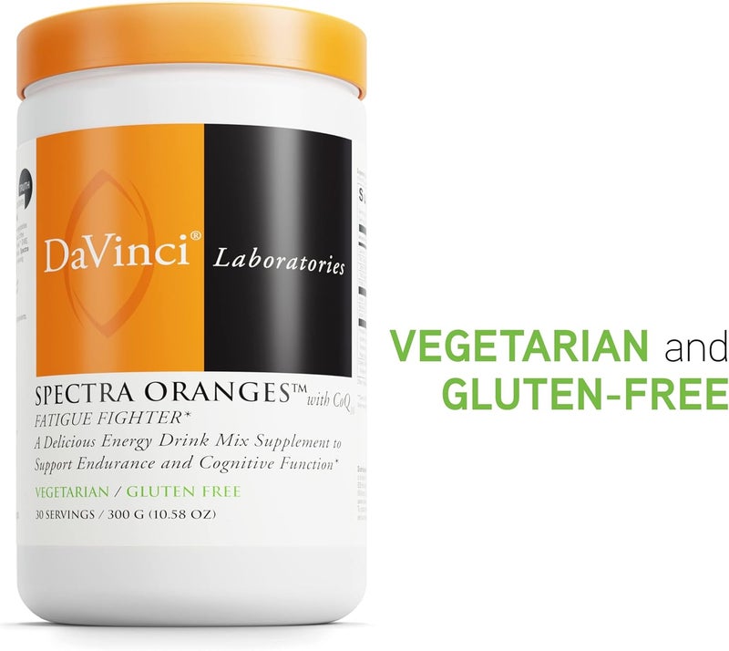 DAVINCI Labs Spectra Orange  Natural Energy Support Drink Supplement  Herbal Extracts Support Endurance Metabolism  Brain Function  Vegetable  Fruit Powder Supplement  30 Servings 300 g - Image 4