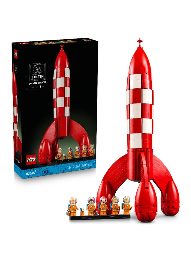 LEGO Ideas Tintin Moon Rocket Model Building Kit 21367 (Age 18+, 1283 Pieces) - Image 1