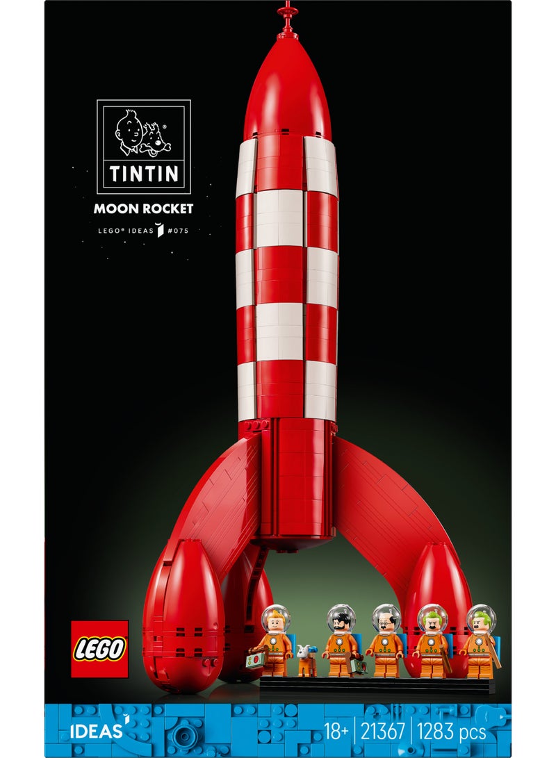 LEGO Ideas Tintin Moon Rocket Model Building Kit 21367 (Age 18+, 1283 Pieces) - Image 3