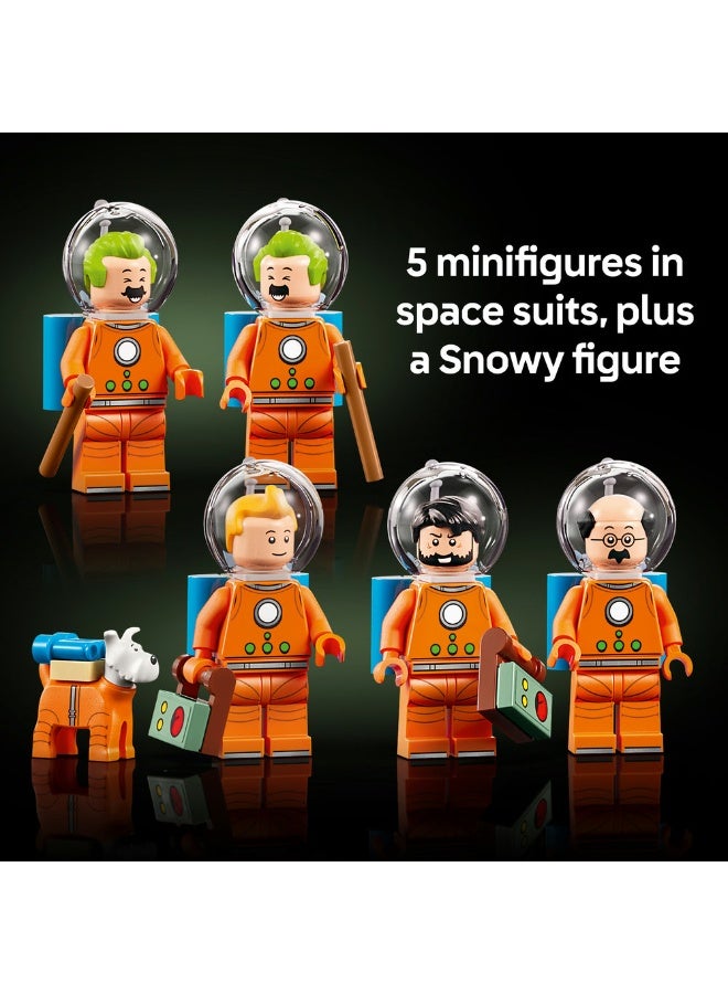 LEGO Ideas Tintin Moon Rocket Model Building Kit 21367 1283Pcs