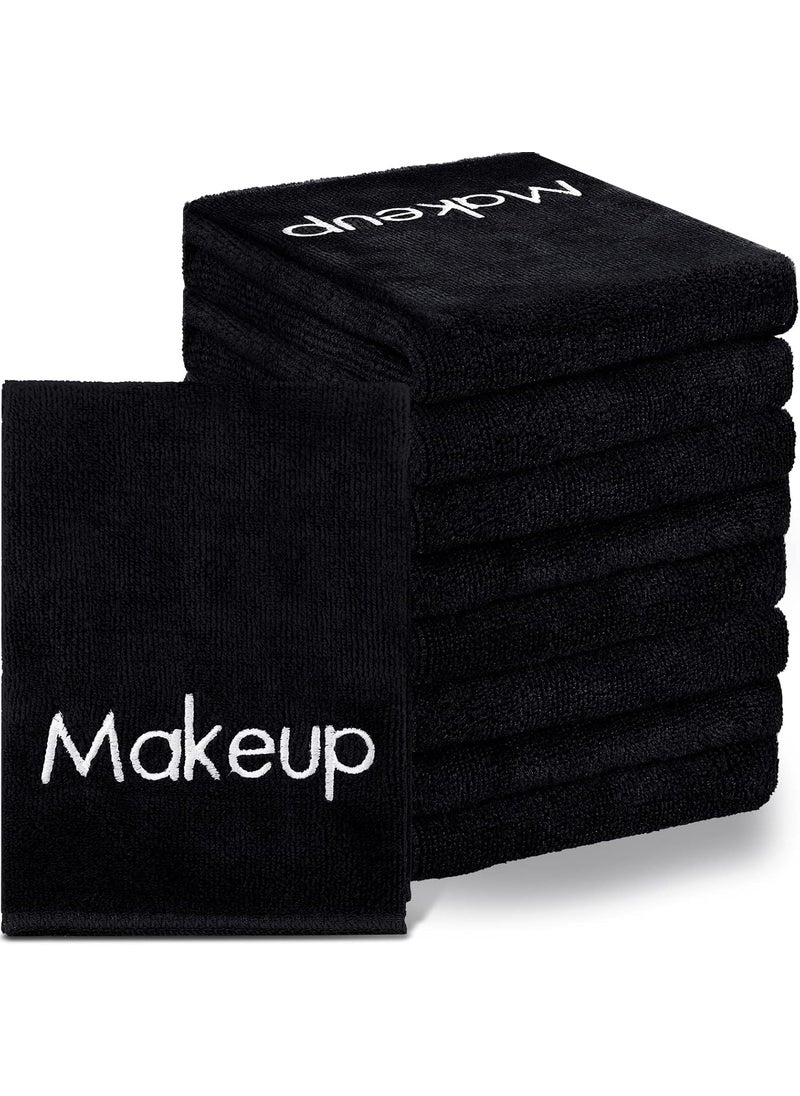 Shimeyao - Shimeyao 20 Pack Makeup Washcloths Microfiber Makeup Remover Towels Reusable Quick Dry Face Wash Cloth Washable Fingertip Towels for Cleansing Hand and face13x13 InchBlack - Image 1