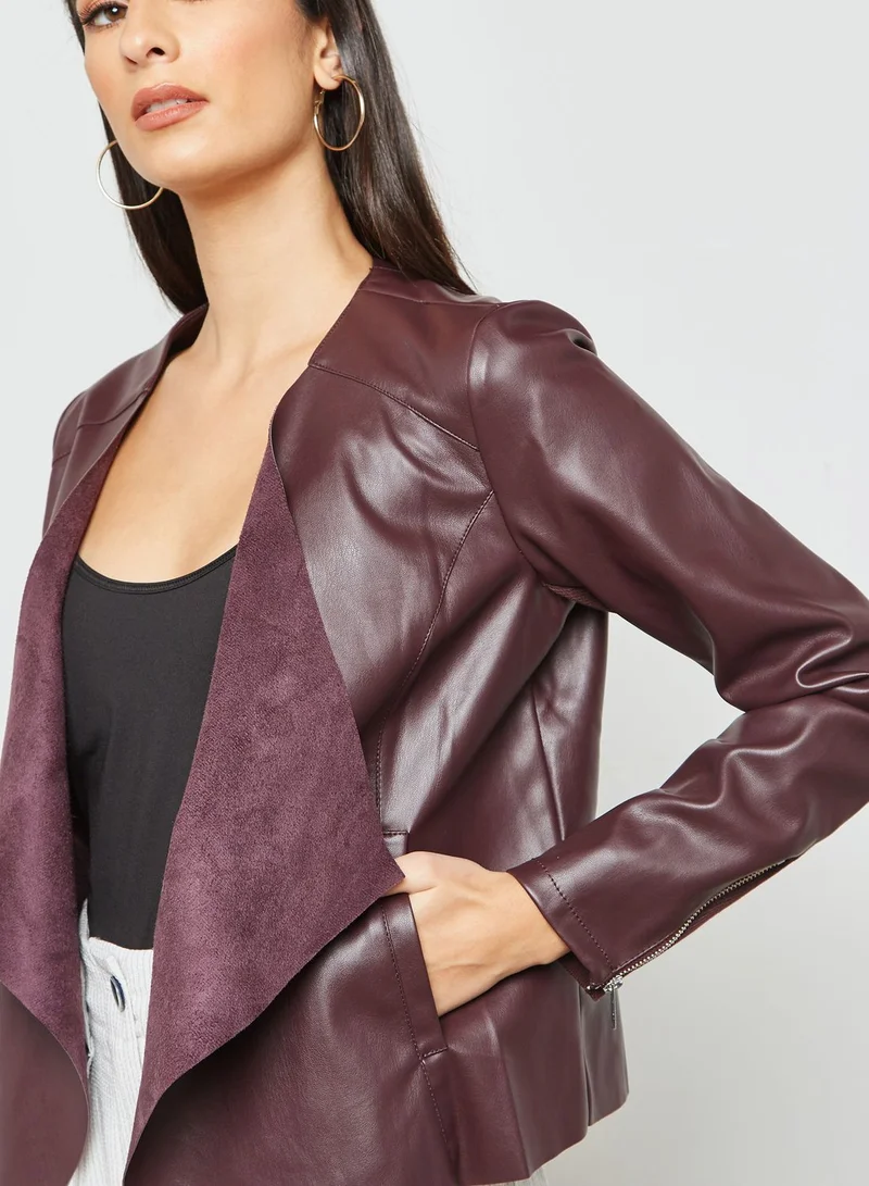DOROTHY PERKINS PU Waterfall Jacket