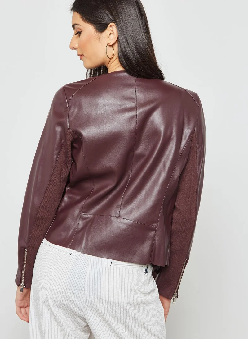 DOROTHY PERKINS PU Waterfall Jacket