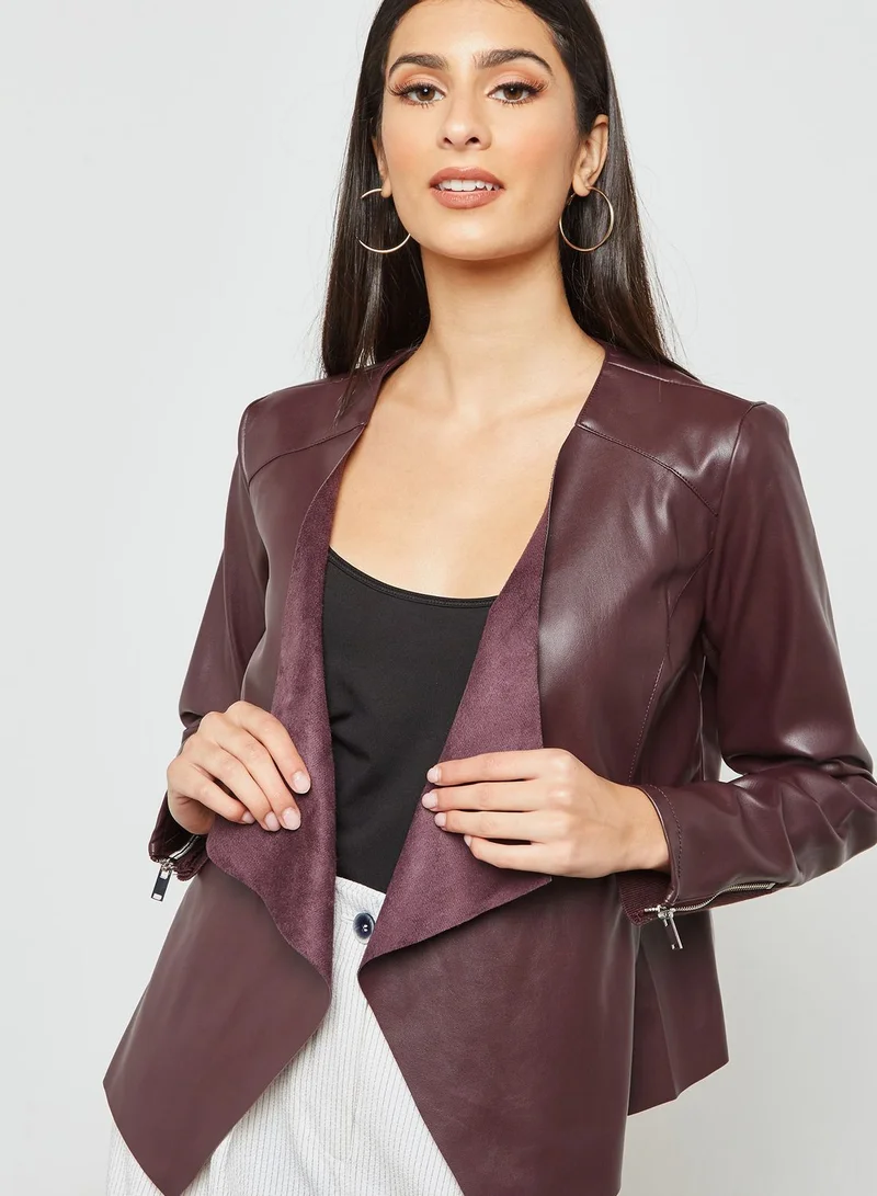 DOROTHY PERKINS PU Waterfall Jacket