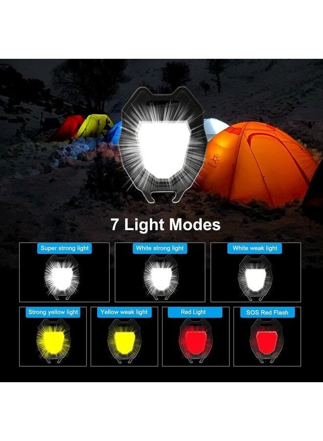 Portable COB LED Flashlight, 1200 Lumens, 7 Modes, Flameless Lighter, USB Rechargeable - Image 3