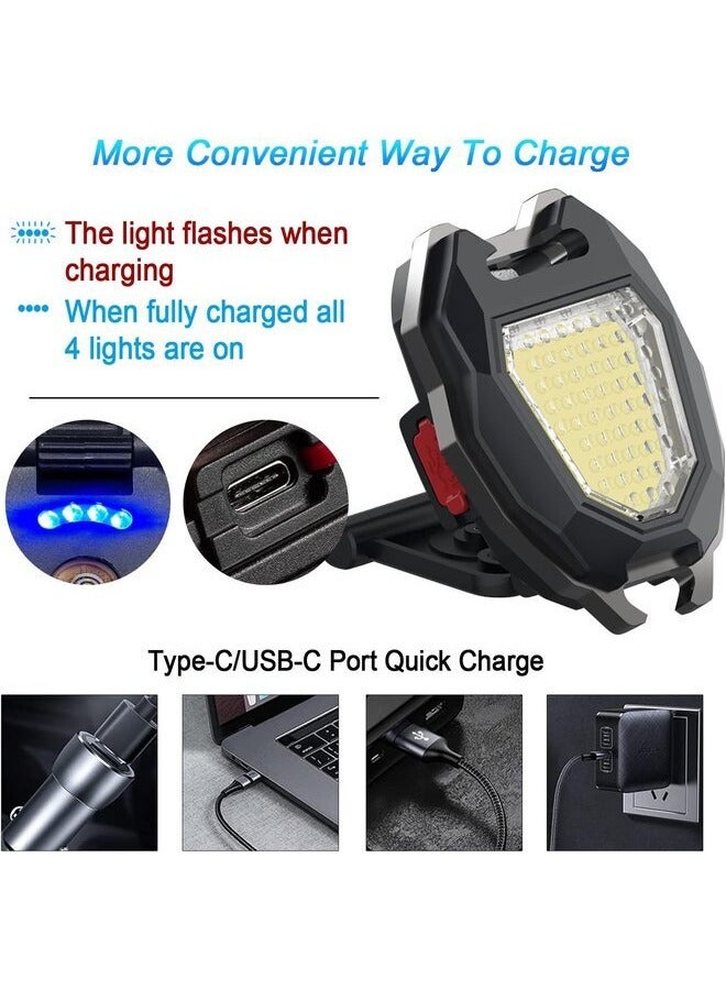 Portable COB LED Flashlight, 1200 Lumens, 7 Modes, Flameless Lighter, USB Rechargeable - Image 4