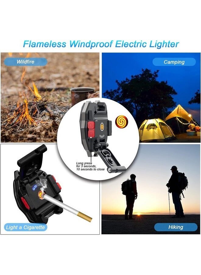 Portable COB LED Flashlight, 1200 Lumens, 7 Modes, Flameless Lighter, USB Rechargeable - Image 5