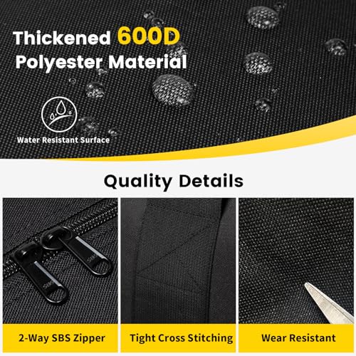 Vorspack Extra Large Duffle Bag for Travel - 100L/150L/200L Duffel Bag for Men Gear Bag for Storage Camping Overnight, Black, 100L, Travel - Image 3
