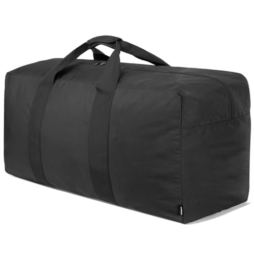 Vorspack Extra Large Duffle Bag for Travel - 100L/150L/200L Duffel Bag for Men Gear Bag for Storage Camping Overnight, Black, 100L, Travel - Image 1