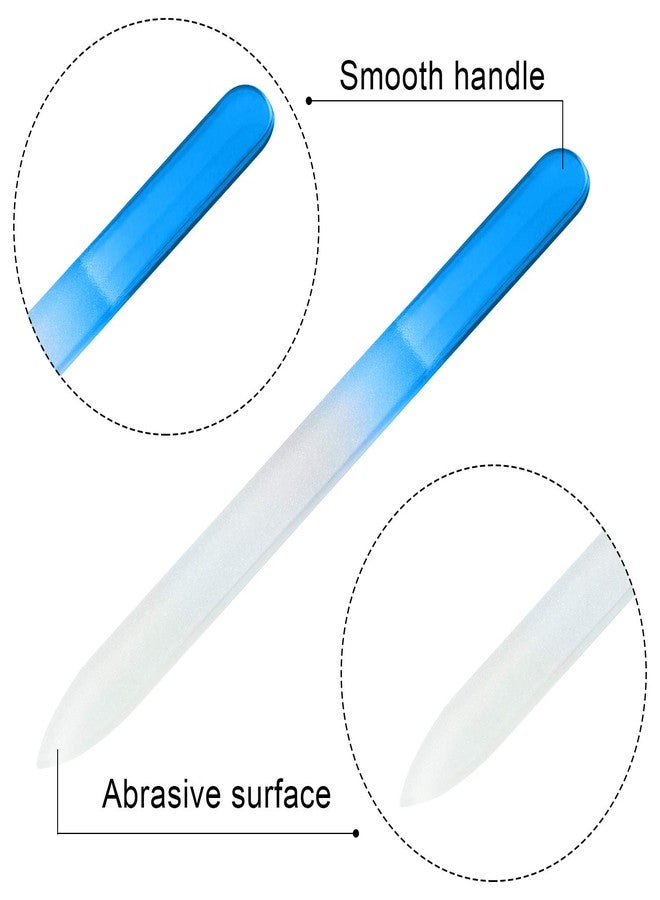 Mudder 6 Pack Glass Nail Files with Case Stocking Stuffers for Women Crystal Glass Fingernail Files for Natural Nails Double Sided Nail File Gifts Manicure Set for Gentle Nail Care, 6 Colors - Image 5