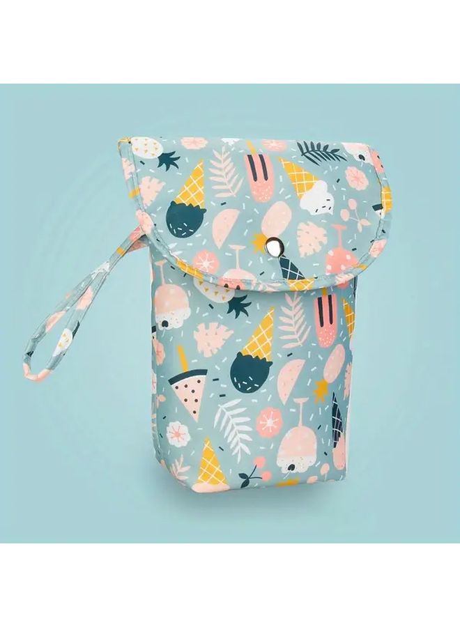 Leaves Portable Diaper Bag Leakproof Organizer For On The Go Daycare - Image 3