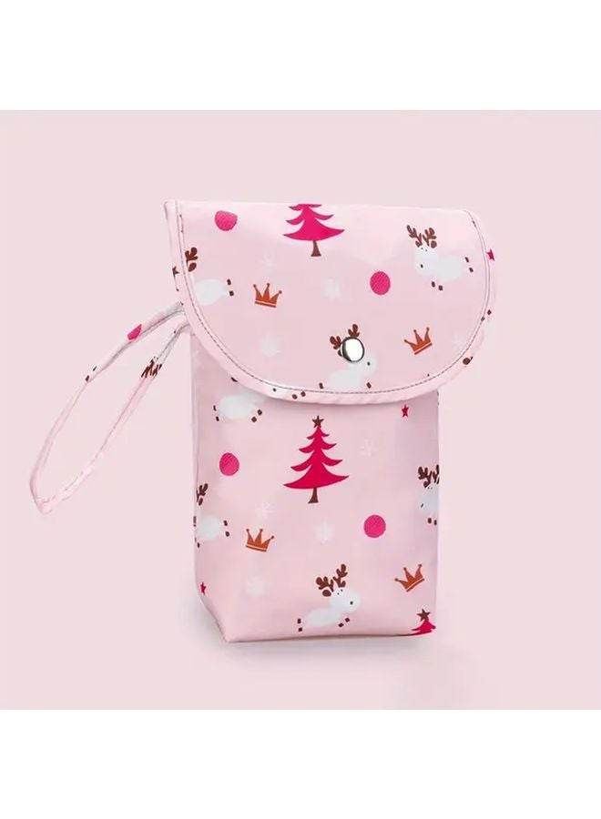 Leaves Portable Diaper Bag Leakproof Organizer For On The Go Daycare - Image 5