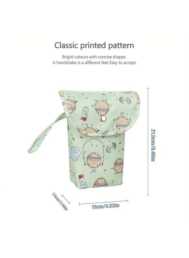 Leaves Portable Diaper Bag Leakproof Organizer For On The Go Daycare - Image 2