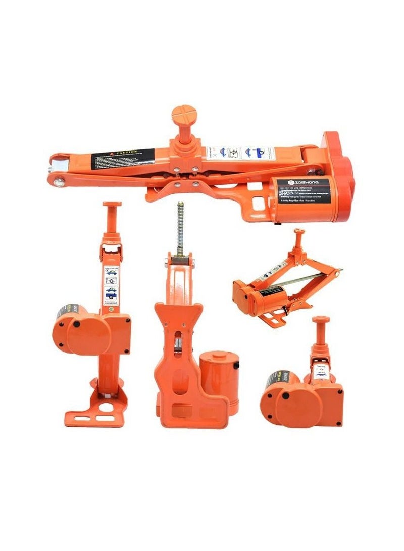 Generic 3 Ton Car Electric Jack Hydraulic Floor Lift Scissor Jack Stands Repair Automotive  - Image 3