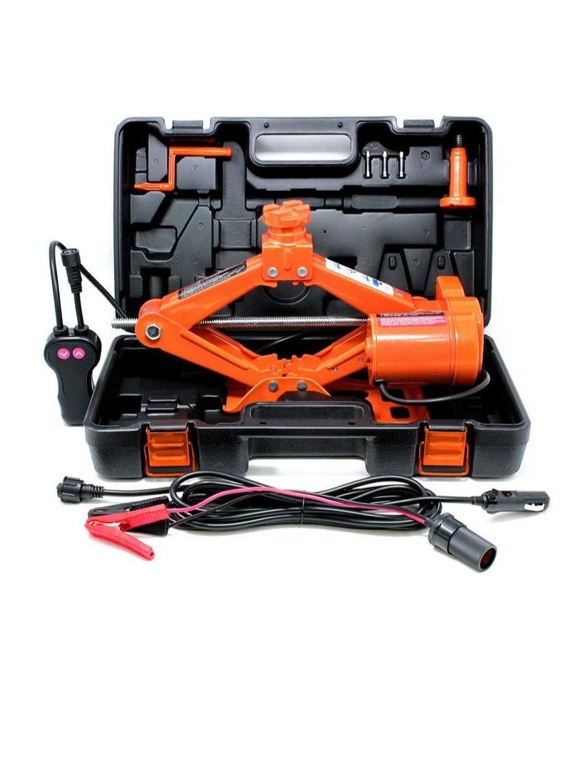 Generic 3 Ton Car Electric Jack Hydraulic Floor Lift Scissor Jack Stands Repair Automotive  - Image 1
