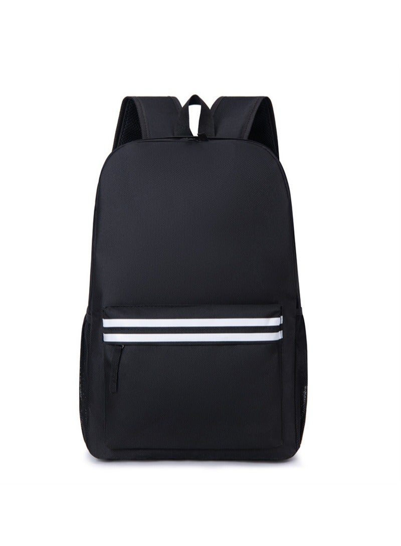 Large Capacity Stylish Backpack Student backpack Black/White  - Image 1