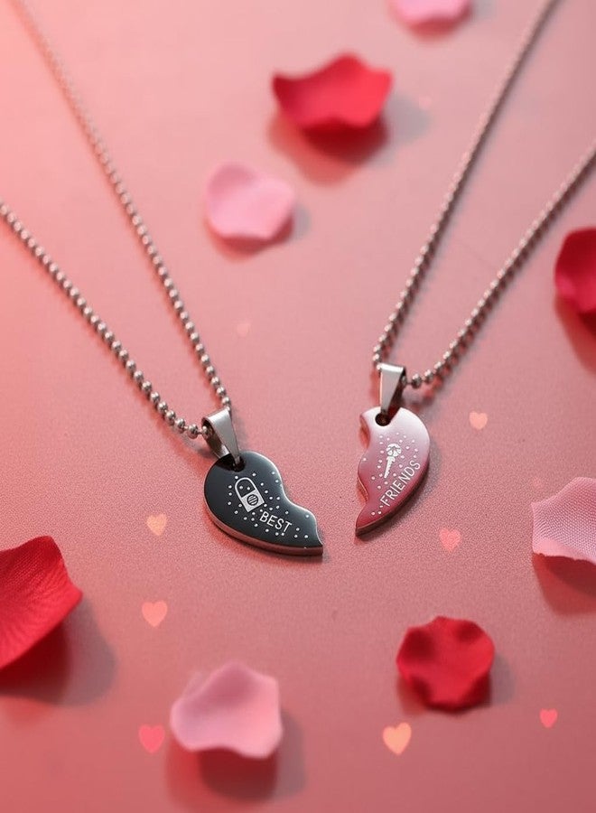 The Men Gift Couple Pendant Necklace Set – Matching Jewelry for Him and Her, Romantic Gift BLSCup202595 - Image 5