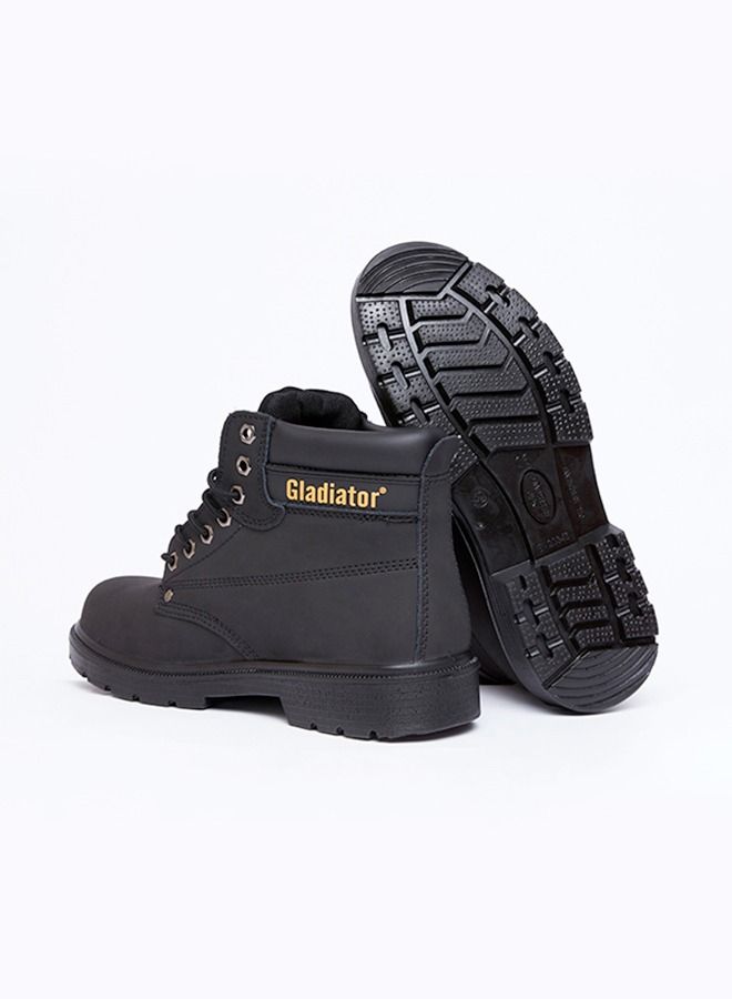 Gladiator أحذية السلامة 4008 حذاء برباط أسود عالي القطع - Image 3