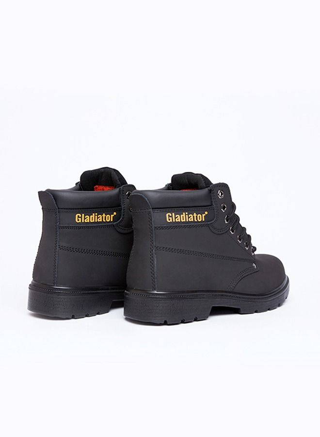 Gladiator أحذية السلامة 4008 حذاء برباط أسود عالي القطع - Image 4