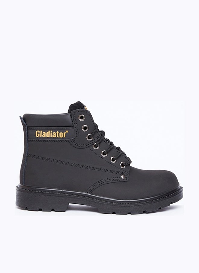 Gladiator 4008 Men’s Steel Toe Safety Boots, Black, S3 SRC, High Ankle, Lace-Up - Image 1