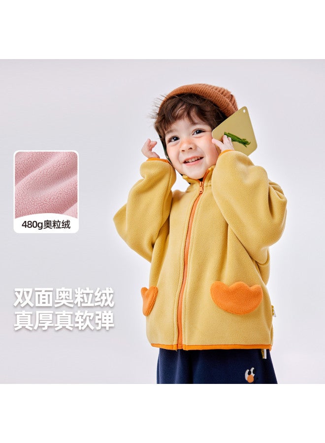 Doodle Home trendy Kids' Fleece Jacket - Autumn Fashion For Girls & Boys - Image 2