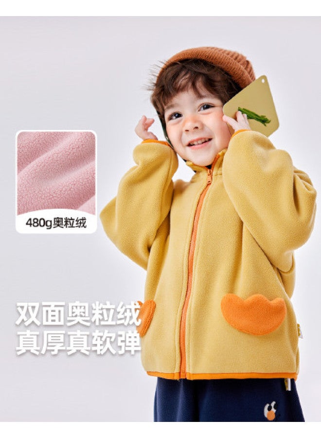 Doodle Home trendy Kids' Fleece Jacket - Autumn Fashion For Girls & Boys - Image 1