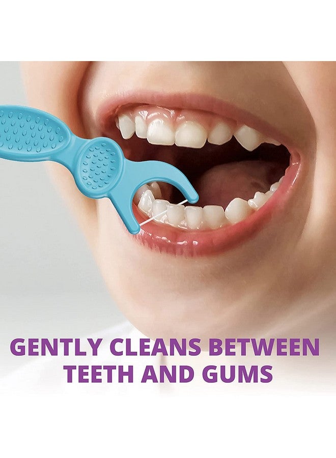 Plackers, Kid's Dual Gripz, Dental Flossers with Fluoride, Fruit Smoothie Swirl, 75 Count - Image 5