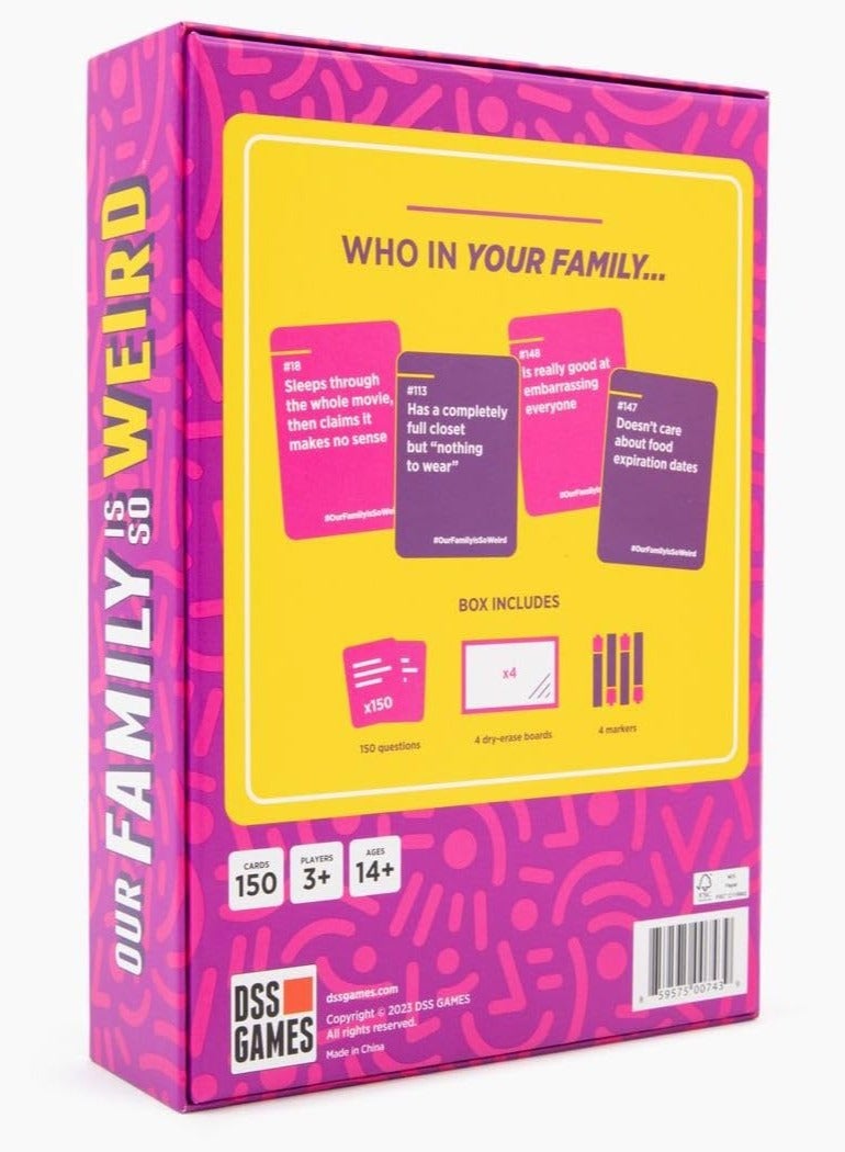 NIBEMINENT Our Family is So Weird - A Fun Family Party Card Game to Decide Who’s Most Likely to Idea for Kids, Adults & Groups | Great for Conversation Starters, Family Game Night - Image 4