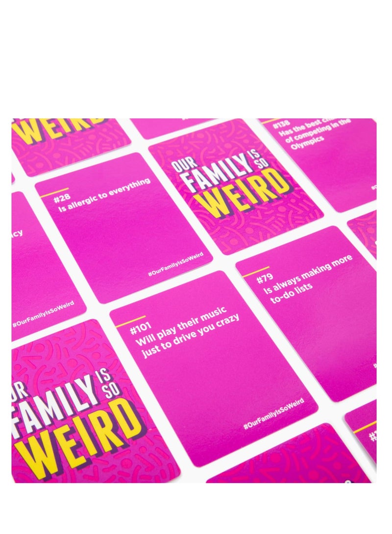 NIBEMINENT Our Family is So Weird - A Fun Family Party Card Game to Decide Who’s Most Likely to Idea for Kids, Adults & Groups | Great for Conversation Starters, Family Game Night - Image 3