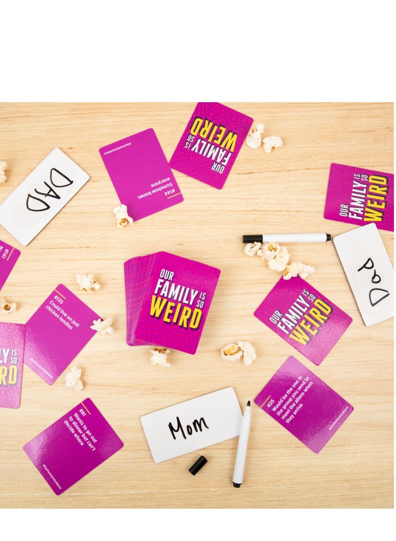 NIBEMINENT Our Family is So Weird - A Fun Family Party Card Game to Decide Who’s Most Likely to Idea for Kids, Adults & Groups | Great for Conversation Starters, Family Game Night - Image 5
