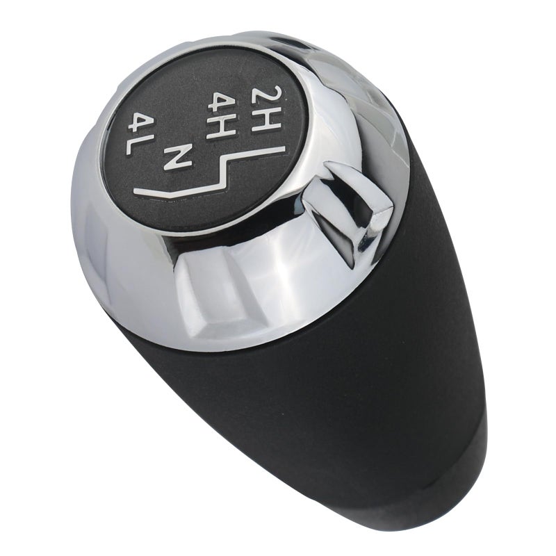APPERFiT Transfer Case Shift Shifter Knob for AutomaticManual Transmission Chrome Trim Compatible with Jeep Wrangler JK 4WD 2011 2012 2013 2014 2015 2016 2017 2018