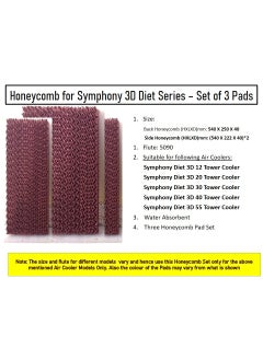 HAVAI HAVAI Honeycomb Pad Set of 3 for Symphony Diet 3D 40 Litre Tower Cooler  - Image 2