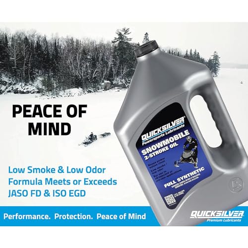 Quicksilver Specialty Lubricants 2-Cycle Full Synthetic Snowmobile Oil 92-858041Q01 1-Gallon - Image 2