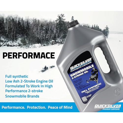 Quicksilver Specialty Lubricants 2-Cycle Full Synthetic Snowmobile Oil 92-858041Q01 1-Gallon - Image 3