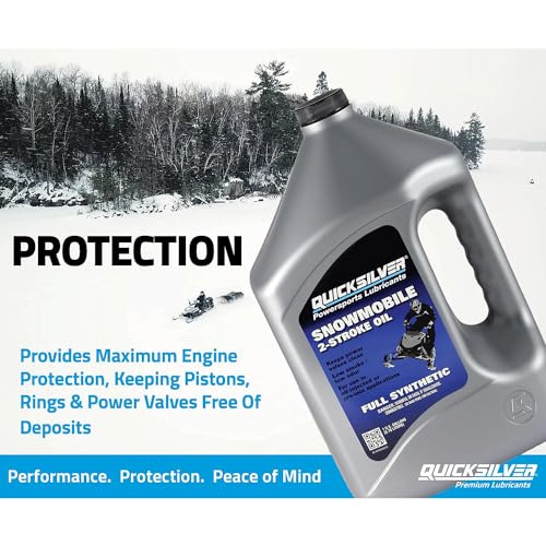 Quicksilver Specialty Lubricants 2-Cycle Full Synthetic Snowmobile Oil 92-858041Q01 1-Gallon - Image 4