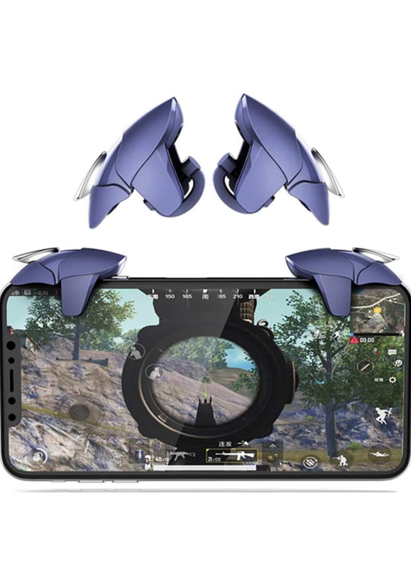 Concretization - Professional Game Trigger, 2 Buttons For Pubg Mobile Controller, Support IOS, Android, And Most Phones And Ipads, Aluminum Button, Support COD/PUBG/FORTNITE (الأزرار مع الأكمام) - Image 1
